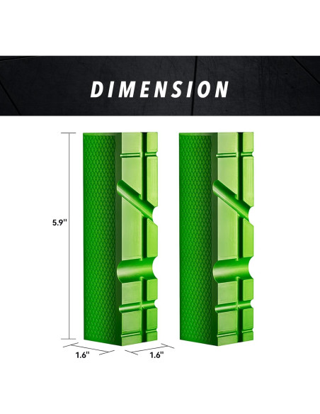 Mandíbulas de Sargento TRISENSE TPU 15.24 cm Verde 1 Par