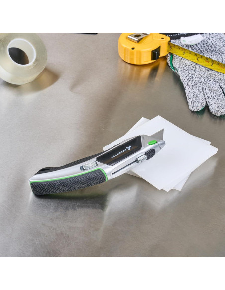 Cuchillo Utility Retráctil Handy Tek Plateado 19mm - 5 Cuchillas