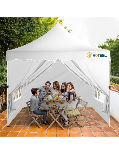 Carpa Plegable Hoteel 10x10m Impermeable UV50+ 4 Paredes