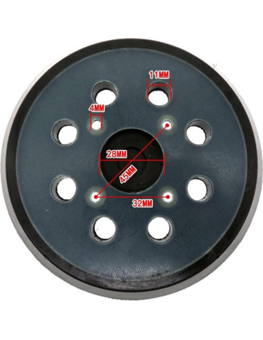 Pad de Reemplazo para Lijadora Ridgid R2600 - 12.7 cm, 8 Agujeros