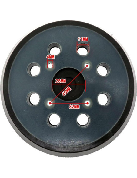 Pad de Reemplazo para Lijadora Ridgid R2600 - 12.7 cm, 8 Agujeros