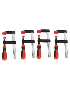 Juego de 4 Abrazaderas F HURRISE 50x150mm para Carpintería