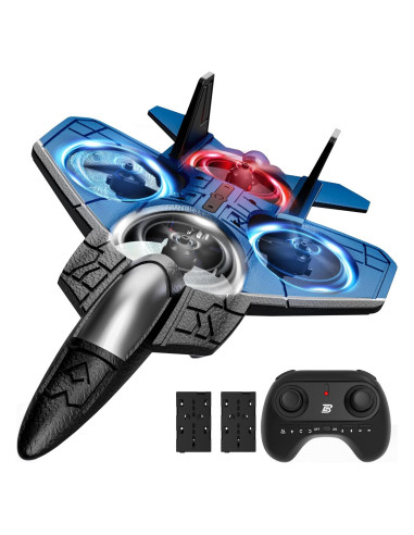 Drone RC F-22 Raptor SMILESSKIDDO Acrobático 35cm Luz