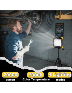 Luz de Trabajo Recargable KINQILIN 29000LM IP65 con Control Remoto 2