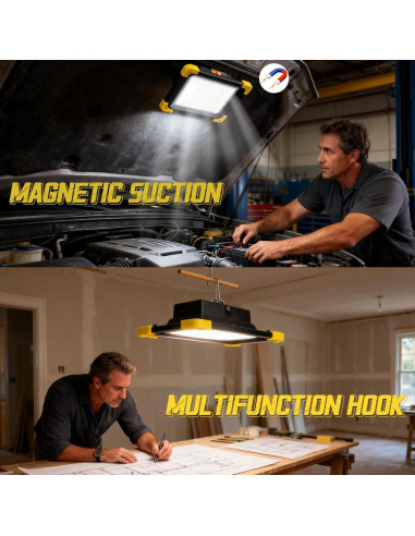 Luz de Trabajo Recargable KINQILIN 29000LM IP65 con Control Remoto