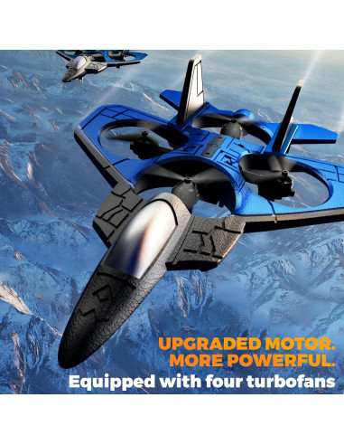 Drone RC F-22 Raptor SMILESSKIDDO Acrobático 35cm Luz