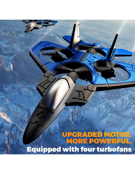 Drone RC F-22 Raptor SMILESSKIDDO Acrobático 35cm Luz