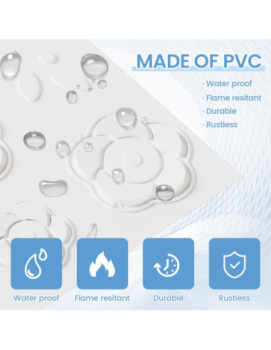 Paneles de Pared 3D LooYee Florales 50x50 cm - 24 Piezas