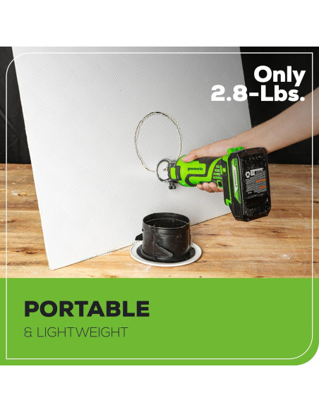 Sierra Rotativa Greenworks 24V 2Ah 27000 RPM con Cargador