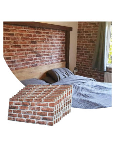 Paneles de Pared 3D Dundee Deco Ladrillo Caoba 5.0 m