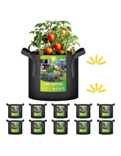 Bolsas de Cultivo iPower 10 Paquete 11.36L Tela No Tejida