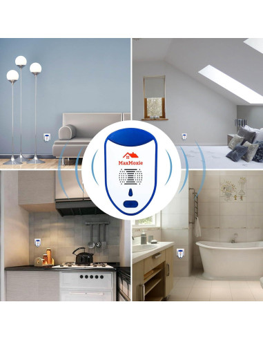 Repelente Ultrasónico de Plagas MaxMoxie - 2 Unidades