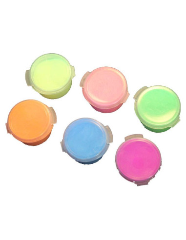 Set de 6 colores de polvo de pigmento que brilla en la oscuridad 10g Glomania