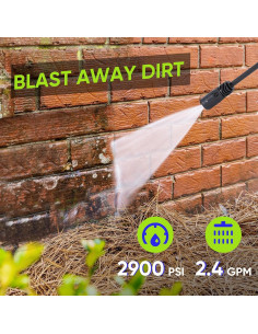 Lavadora a Presión Steelite AZ6004 2900 PSI con Manguera 6.1m 2