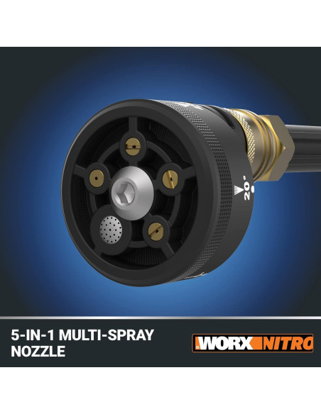 Lavadora de Presión Portátil Worx Nitro 20V 710 PSI