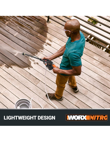 Lavadora de Presión Portátil Worx Nitro 20V 710 PSI
