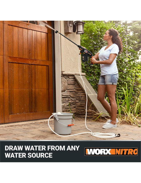 Lavadora de Presión Portátil Worx Nitro 20V 710 PSI