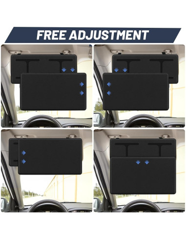 Extensor de Visera Solar ZDDGNN Ajustable Negro 31.85x26.24 cm