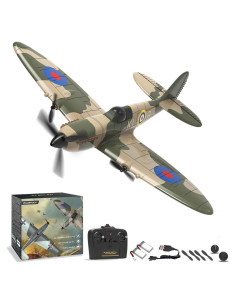 Avión RC VOLANTEXRC Spitfire 400mm 2.4GHz para Principiantes