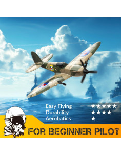 Avión RC VOLANTEXRC Spitfire 400mm 2.4GHz para Principiantes 2
