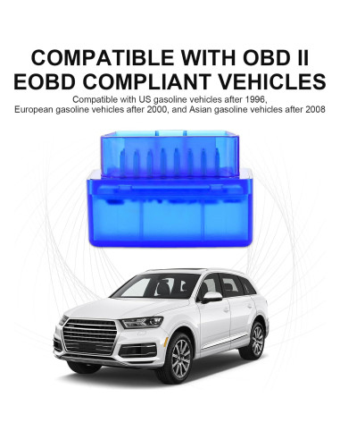 Escáner OBD2 Bluetooth AFS QIORE V01H4 Diagnóstico Automotriz