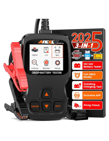 ANCEL AD310 Pro Lector OBD2 y Probador de Batería 12V/24V