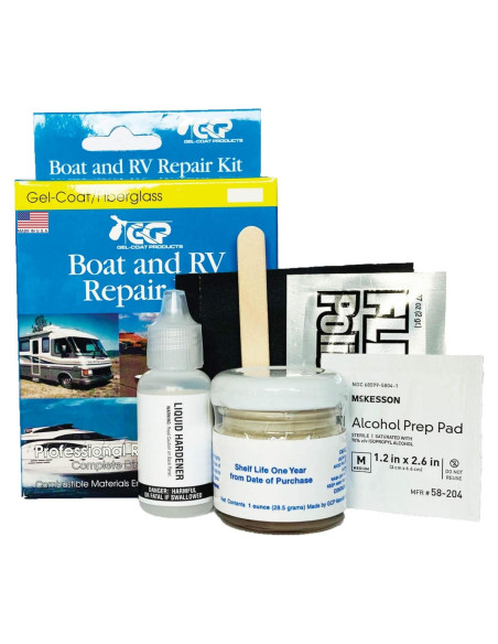 Kit de Reparación Gelcoat Products para Barcos y RV - Blanco