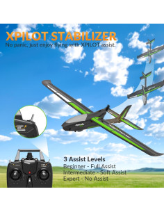 VOLANTEXRC Avión RC Ranger600 4CH con Giroscopio 3 Modos 2