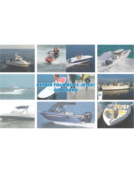 Kit de Reparación Gelcoat Products para Barcos y RV - Blanco