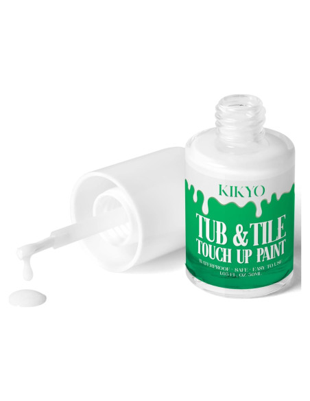 KIKYO Pintura para Baños 29.57ml Blanca Brillante Reparación