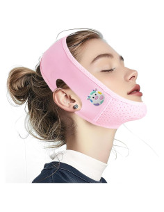 Correa Facial Reutilizable Yuibthr para Dormir - Elevación Barbilla Rosa