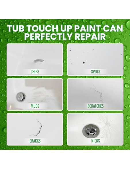 KIKYO Pintura para Baños 29.57ml Blanca Brillante Reparación