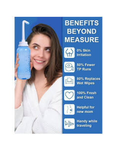 Botella Peri PropoDusche 500ml - Bidet Portátil Postparto Azul 2