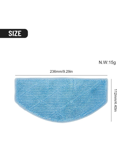 Paños de Trapeador para Aspiradora Tikom G8000 Pro - 4 Piezas