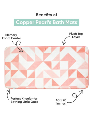 Alfombra de Baño Copper Pearl Cora 101.6x50.8cm Espuma de Memoria