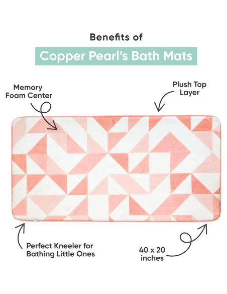 Alfombra de Baño Copper Pearl Cora 101.6x50.8cm Espuma de Memoria