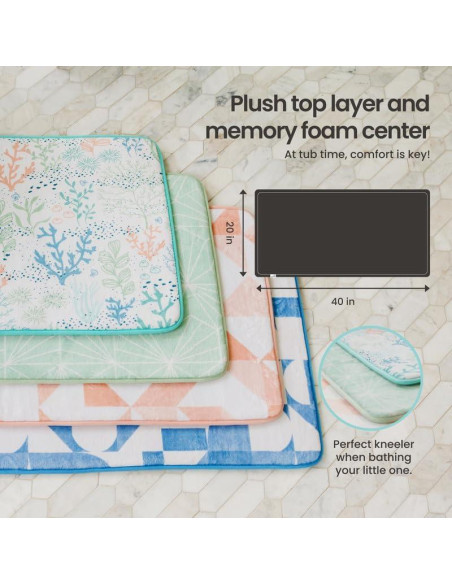 Alfombra de Baño Copper Pearl Cora 101.6x50.8cm Espuma de Memoria