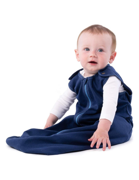 Saco de Sueño Baby Deedee Algodón Azul Profundo 0-6 Meses