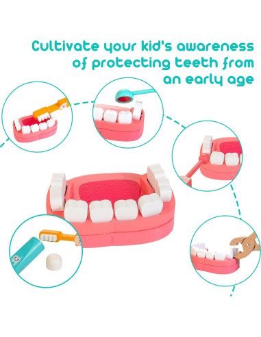 Kit Médico de Dentista de Madera ShenZhen, 41 Piezas para Niños