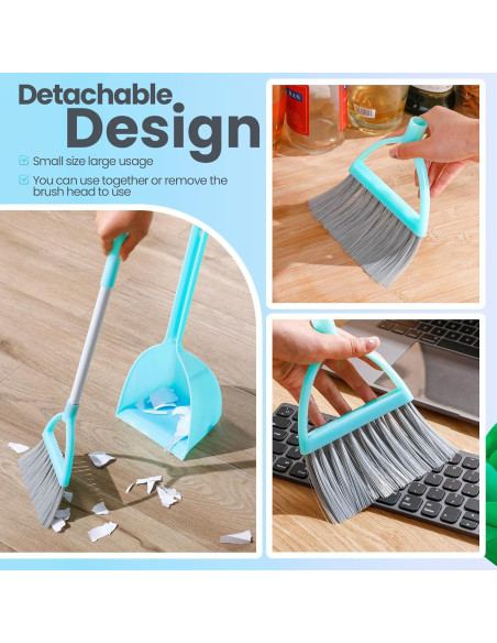 Set de Limpieza para Niños Roshtia - 3 Piezas Mini Escoba y Recogedor