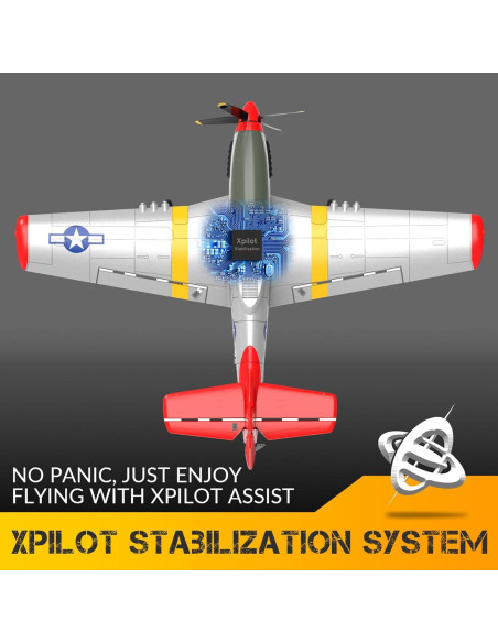 Avián RC Fancemot P51 Pro Listo para Volar Rojo