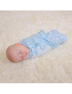 Manta de Envoltura Comfy Cubs 100% Algodón Azul 3 Paquetes 2