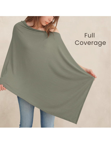 Cubierta de Lactancia Konssy Verde Militar Transpirable 360