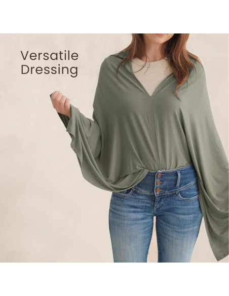 Cubierta de Lactancia Konssy Verde Militar Transpirable 360