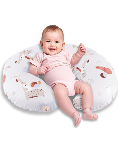 Almohada de Lactancia x-vesolje Gris Animal Ergonométrica