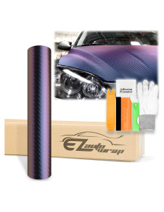 Vinilo Adhesivo EZAUTO WRAP Chameleon 1.52m x 15.24m Morado Azul
