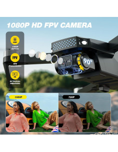 Dron DEERC D20S con Cámara 1080P y 2 Baterías 2