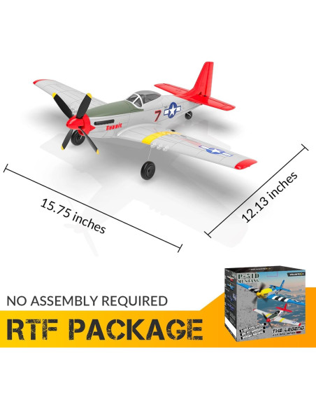 Avián RC Fancemot P51 Pro Listo para Volar Rojo