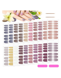 20 Hojas de Pegatinas de Uñas Kalolary con 2 Limadoras