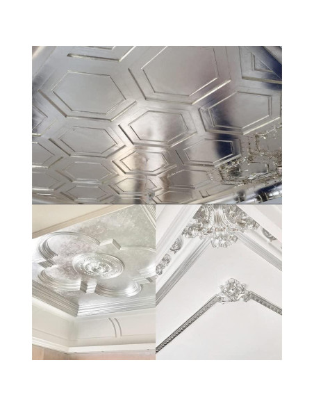 200 Hojas de Oro Imitación NOVIPEROW 14 cm para Manualidades